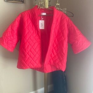 NWT Caryn Lawn. Red Penny Puffer